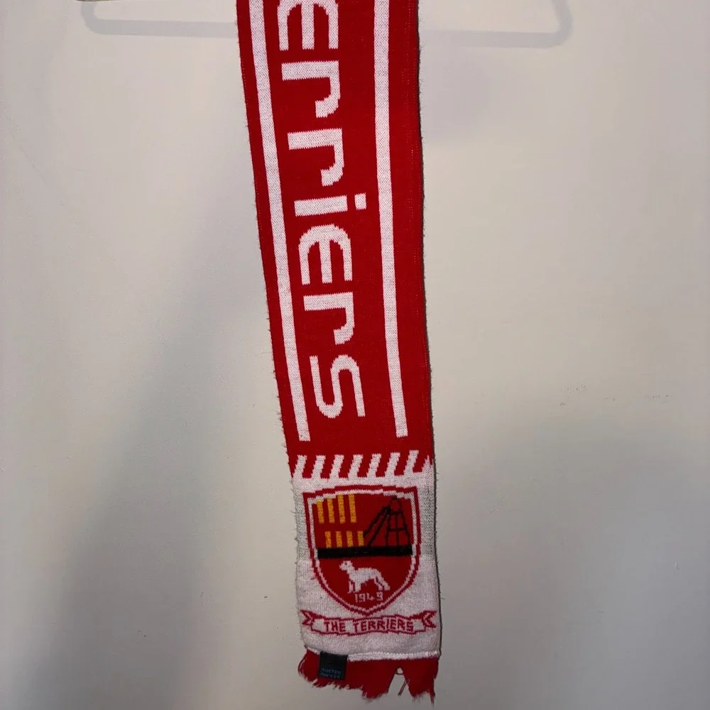Bedlington Terriers FC Football Scarf Red White The Terriers 1949